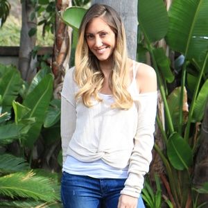 Free People Cream Scoop Lightweight Sweater